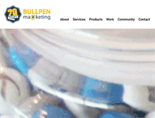 Tablet Screenshot of bullpenmarketing.com